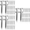 Didiseaon 3 Set Chiodi Scarificatori Per Da Giardino Aerare Mollette Per Scarpe Aeratore Attrezzo Da Prato Aeratore Traino Spazzatrice Dietro Chiodi Aeratori Silver Metallo 26 Pezzi * 3