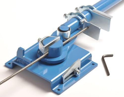 Biegemaschine für Eisenstangen Handbiegemaschine Eisen 6-14 mm Blau + GRATIS