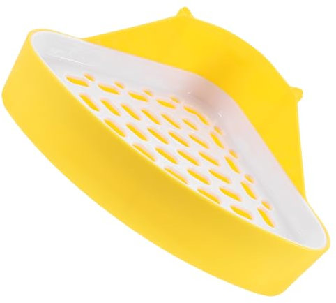Toyvian Bac à Litière pour Petit Animal Toilettes Angle pour Rongeurs Facile à Design pour Cage Intérieur Couleur
