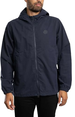 Pretty Green Mens Feltham Hooded Jacket Navy L