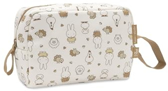 Jollein Baby Etui – Miffy Family Farm – Kulturbeutel Baby – Praktisch für Unterwegs – Aufbewahrungstasche Baby – Für Baby Spielzeug & Wickelzubehör – Mit Reißverschluss