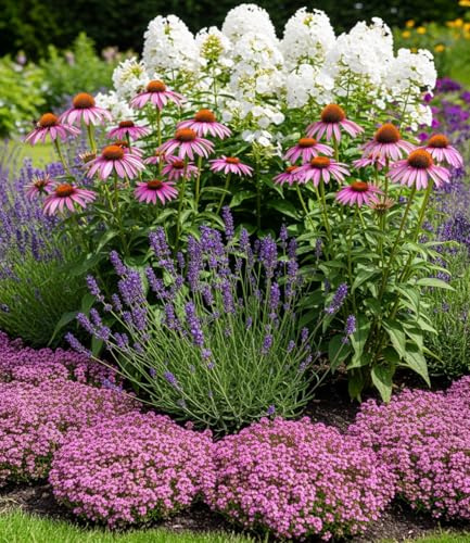 BALDUR Garten 18er Set Staudenbeet 'Natur', Pflanzen im 9x9 cm-Topf