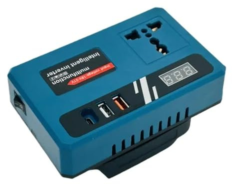 Power Onduleur Onduleur Puissance Batterie CC 18V-21V À 220V AC Rapide pour Chargeur Adaptateur Convertisseur Maison RV Fonctionnement Makitas Convertisseur
