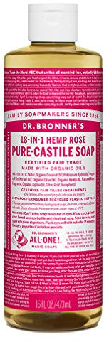 Dr. Bronner's - Flüssigseife - Naturseife - 473 ml Rose