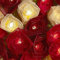 BLAZE ON Cabbage Rose Fairy Lights (Red Tones) – 20 Warm White LED Lights – Handcrafted Roses Created from Real Rubber Tree Leaves – USB Powered with UK 3-Pin Adapter – Indoor Decorative String Lights