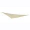 Outsunny Vela Ombreggiante Triangolare 6x6x6m, Tenda a Vela in Poliestere Protezione Raggi UV, Bianco Crema