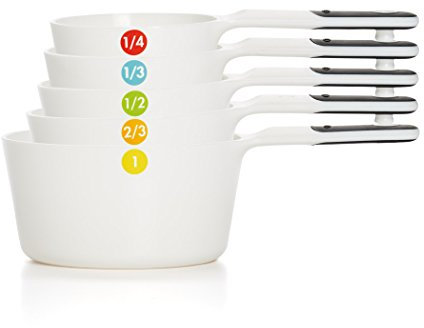 OXO Good Grips - Juego de tazas medidoras (7 piezas), color blanco