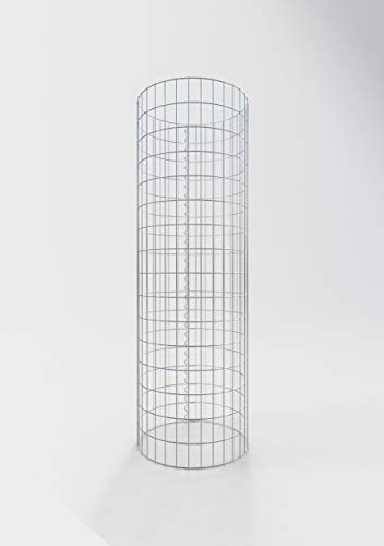 GABIONA - Gabionensäule - HxD: 160 x 52 cm - Maschenweite 5 x 10 cm - Verzinkte, runde Gabione ist korrosionsbeständig