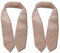 Bestlivings Raffhalter 2er Pack inkl. Befestigungsösen für Gardinen (Sandgrau), viele Farben erhältlich