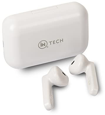 iN Tech True Wireless Earbuds - Headphones – Wireless Ear Buds with Mic – Bluetooth Earphones with Microphones – Touch Control – Fast Connect - Charging Case – Premium Sound Technology
