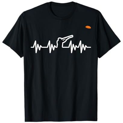 Tontaubenschießen Herzschlag Tontauben Wurfscheibenschießen T-Shirt