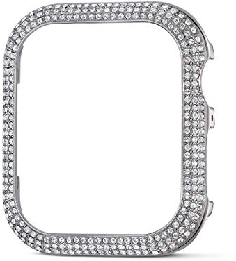 Swarovski, Sparkling Gehäuserahmen passend zur Apple Watch ®, Silberfarben, 40 mm, One Size