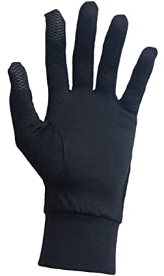 Jasmine Silk Merinohandschuhe mit Thermofutter, für Ski- und Fahrradfahren, Touchscreen-Handschuhe, Größe XL