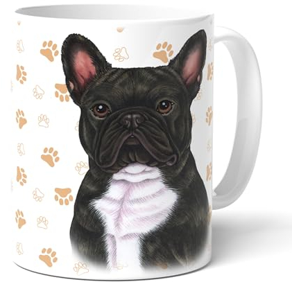 power gift Tasse Mug. Design chien BOULEDOGUE FRANCAIS Humour Animal de compagnie message. Texte humoristique. Tasse café ou thé. Mug de Noel et pour un anniversaire. Idée cadeau originale