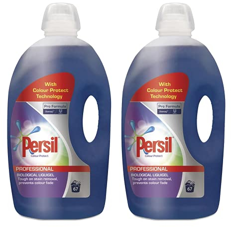 2 Pack of Persil Pro Formula Colour Protect Professional Biological Liquigel 5Ltr, Total 134 Washes