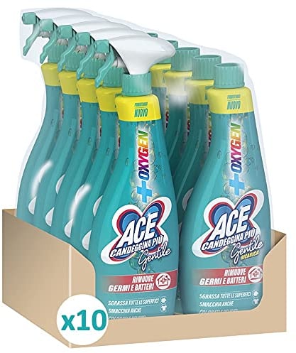 ACE Gentile Spray Universale + Ricarica, Confezione da 10 x 750 ml
