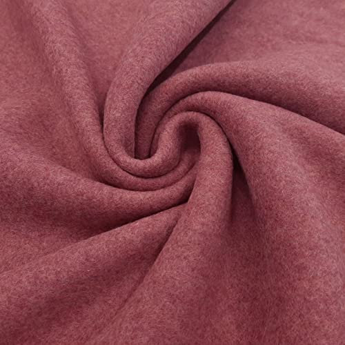 Organic Cotton Fleece – hochwertiges Bio Baumwoll-Fleece – sehr weich & wärmend – in vier Farben - per Meter (Berry-Melange)