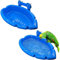 2 pcs Oiseau Baignoire, Boîte de Bain pour Oiseaux, Bol de baignoire Bird, Cage Cockatiel Perruche, Petit Oiseau Bain Box Pour Les Oiseaux Perroquets Perruches Oiseaux Cage Accessoires Douche
