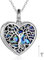 YAFEINI Heart Urn Necklace Sterling Silver Tree of Life Urn Necklace Cremation Jewellery for Ashes Memory Pendant Jewelry for Women Men