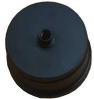 Nova italf Schwarze Verschlusskappe für T-Stück Stahl Eisen 1,2 mm (D 100 mm mit Luft)