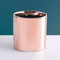 The Nordic Galvanisierte Keramik-Blumentopf, Roségold, Silber, Sukkulenten, Blumentopf, Pflanze, Haus, Garten, Büro, Schreibtisch-Dekoration (Roségold, 12 x 12 cm)