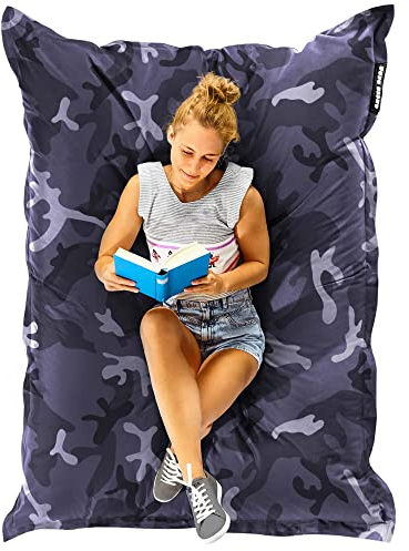 Green Bean Sitzsack XXL 140x180cm 380 Liter Kinder & Erwachsene Bean Bag EPS Perlen Füllung Riesensitzsack Groß Draußen Outdoor Liegekissen Waschbar Wetterfest Lounge Sitzkissen Bodenkissen Türkis