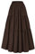 SCARLET DARKNESS Maxi-Röcke für Damen, Sommer, fließender Renaissance-Rock mit Taschen, Kaffee, Mittel