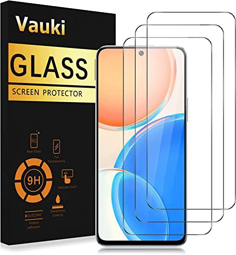 Vauki 3 Unidades Protector Pantalla para Honor X8 Cristal Templado 9H Dureza Ultra HD Resistent Antiarañazos Antihuellas Sin Burbujas Transparent Vidrio