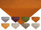 beties „Wunschton“ Mitteldecke ca. 80x80 cm - in großer Sortiments- und Größenauswahl – EIN idealer Begleiter in Unifarbe (sanddorn-orange)