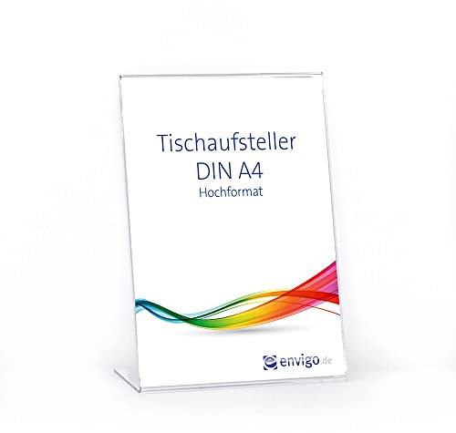 envigo Tischaufsteller »L-Ständer« DIN A4 hoch, PS