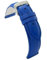 diloy XL Lederarmband für klassische Uhr glattes genähtes Rindsleder gepolstert Speziallänge Größen 10mm 12mm 14mm 16mm 18mm 20mm 22mm 24mm 26mm 28mm 30mm 302EL Blau 24mm