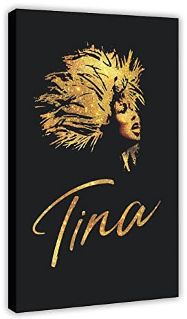 Tina The Tina Turner Musical Poster Canvas Poster Wall Art Decor Print Picture Paintings for Living Room Bedroom Decoration Frame 08x12inch(20x30cm)