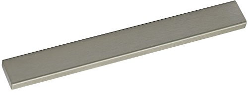 SIMAUSROM Griff Ergane LA 128mm - eleganter flacher Möbelgriff - Griffleiste Breite 208mm, Edelstahl gebürstet