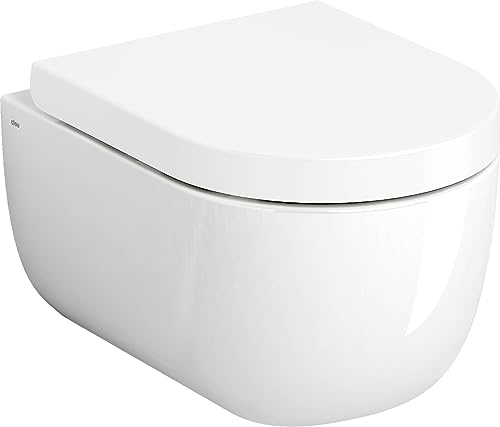Clou Hammock Wand-WC mit Sitz Softclose und Quick Release Keramik Weiß