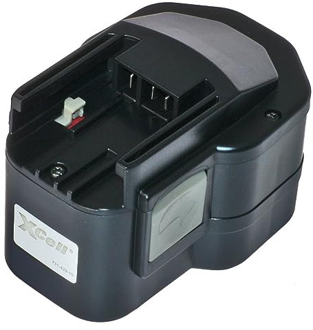 XCell Werkzeug-Akku für Milwaukee, ersetzt B12 / BF12 / BX12 (Länge x Breite x Höhe 108 x 76 x 70 mm, Spannung 12 V, Gewicht 683 g, 3000 mAh, NI-MH-Akku) 139051