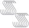 Cozihom 15.2cm Heavy Duty Vinyl Coated S Hooks, Black Rubber Coated S Hooks, Extra Thick Non Slip Metal S Hanger for Closet, Garden, Garage, Kitchen Hanging, White, Pack of 12