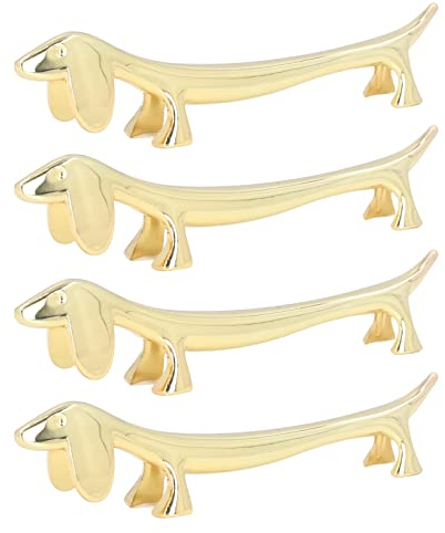 Repose-baguettes 4 Pièces, Porte-baguettes de Galvanoplastie en Alliage de Zinc avec Repose-baguettes en Or Motif Animal pour la Fête au Restaurant à la Maison(#1)