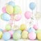 Luftballons Pastell, 30 Stück Macaron Ballons Rosa Blau Grün Gelb Pastellfarben Party Luftballon mit Gold Konfetti Mädchen Junge Geburtstag Babyparty Taufe Geschlecht Offenbaren Jubiläum Hochzeit Deko