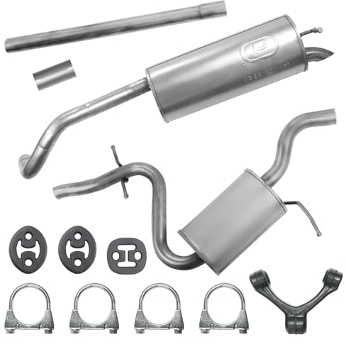 Polmo Schalldämpferset Auspuffanlage Auspuff für VW Golf 5 V Kombi 2007-12/2009 1.4 1.6