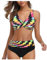 CUTeFiorino Uhren Fliegeruhr Drucken High Set Bikini Zwei Badeanzug Geraffte Frauen Retro Stück Taille Vintage Bademode Tankinis Set Digital Uhr Armband Schwarz Poloshirts Herren Mix (Red, M)