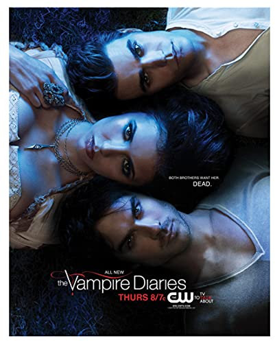 IGHSNZUH Jigsaw Puzzles 1000 Pieces Wood Assembling Picture The Vampire Diaries Movie Poster Adults Games Educational Toys