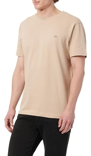 GANT Herren Slim Pique SS T-Shirt, Dry Sand, XL