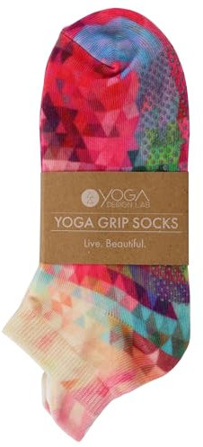 Yoga Design Lab - rutschfeste Yoga-Socken mit Griffen - Anti-Rutsch-Material für Yoga, Pilates, Ballett, Barre (Tribecca Sand)