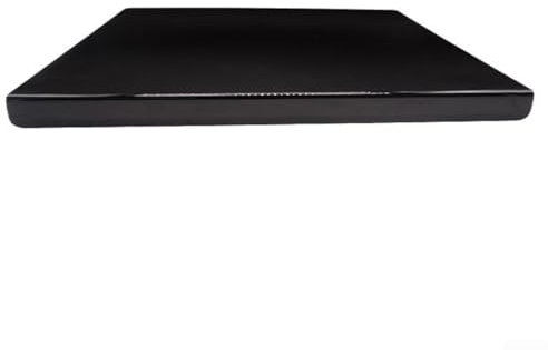 Honseadek Planche à découper en acrylique noir avec rebord antidérapant, parfaite pour protéger les plans de travail | Polyvalente et facile à nettoyer | Utilisation professionnelle