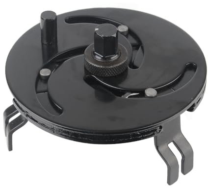 Neyoi Fuel Tank Cap Wrench, 87-170mm Adjustable Fuel Pump Cap Removal Tool with 3 Jaws for Removing Fuel Cap Pump Cap Wrench