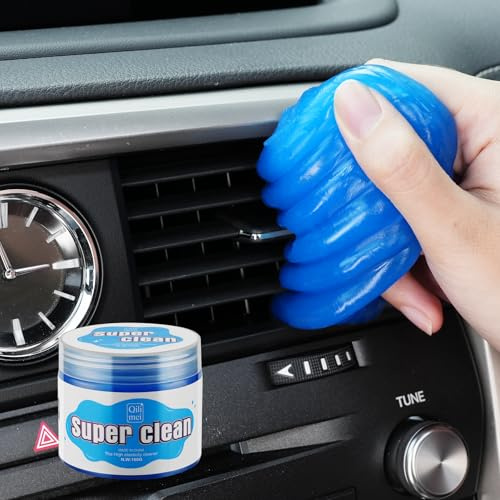 JUSTTOP Auto Reinigungsgel Reinigungsschleim Auto Interior Reinigungsschleim Reinigungsset für Auto Lüftungsschlitz und Tastatur Blau