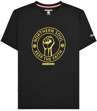 Lambretta Mens Northern Soul Tee Big & Tall T-Shirt Short Sleeve Graphic Top