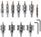 ONEVAN Set di 10 seghe a tazza in metallo, 16 – 53 mm, per acciaio inox, ferro, lega, legno, con 2 chiavi esagonali e 1 punta di centraggio