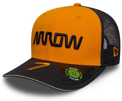 New Era McLaren Arrows IndyCar Offizielle 2025 9SEVENTY Christian Lundgaard Drivers Trucker Baseball Cap Orange Schwarz, Orange / Schwarz, Einheitsgröße