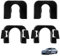 4 Stück 1539663 Hutablage Clips für Ford Focus Fiesta Mk7/Mk8, B-Max, C-Max, Nissan Qashqai J10, Citroën C3, DS3, Gepäckabdeckung Halterung, Kofferraumabdeckung Clips Kompatibel mit 015532109E, 8795EN